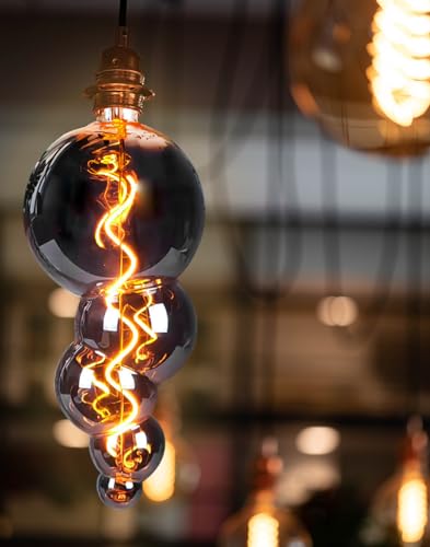 4W Filament 2700K Warm Lights (Special Electroplated Huge Bubble(dimmable))