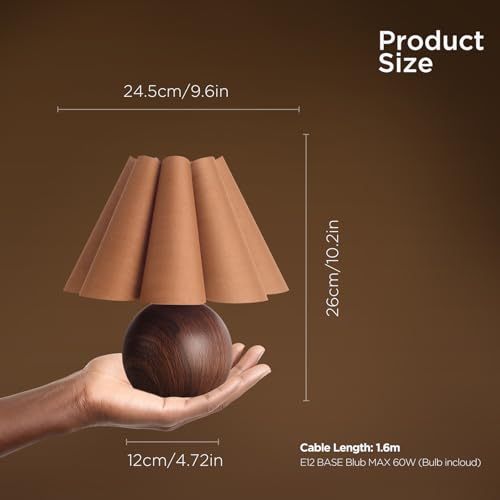 Cute Small Table Lamp (Coffee+Brown)