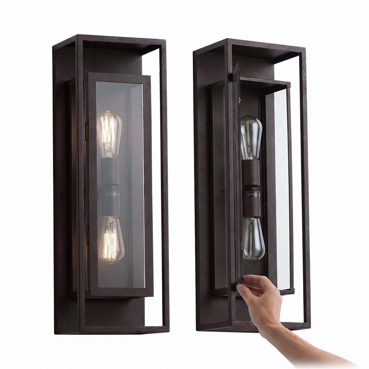 24" Modern Outdoor Porch Wall Light (Oil-Rubbed Bronze / 24-inch)