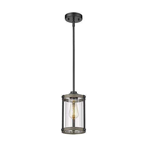 Pendant Lights Kitchen Island (Black - Wood Grain / 1-Light Pendant, 1 Pack)