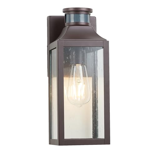 12.75" Bronze Motion Sensor Traditional Outdoor Light Fixture 1 Pack (Bronze / 1 Pack H12.75" Motion)