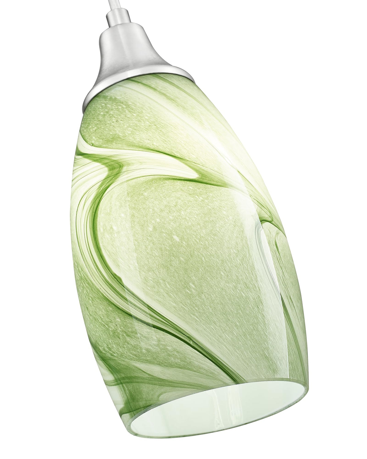 Mini Art Glass Pendant Lights (Light Green-3Packs)