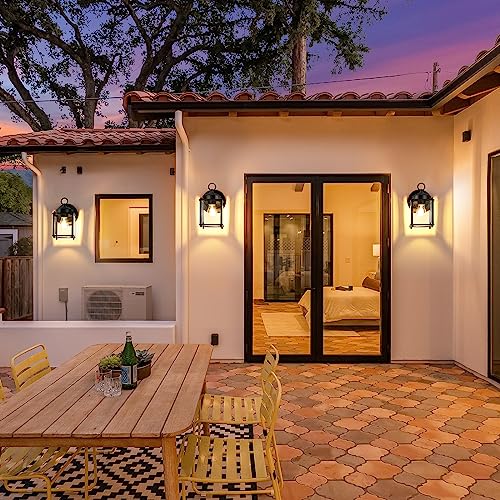 Outdoor Wall Lantern (Black / 8.27 inch)