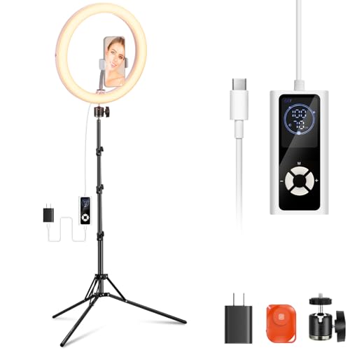18 inch Ring Light with Tripod Stand and Phone Holder