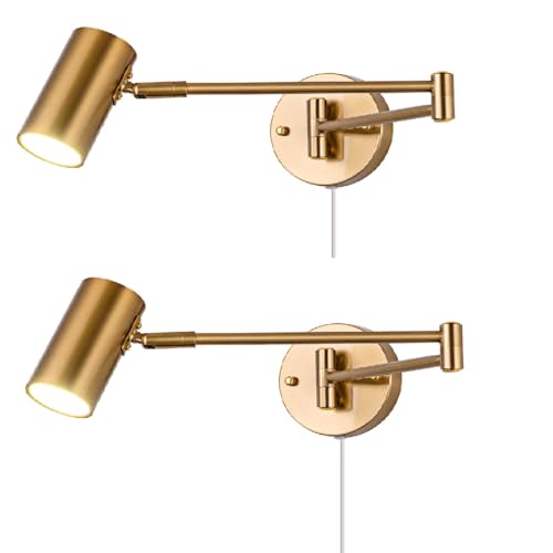 Modern Plug in Wall Sconce Swing Arms Wall Lamp