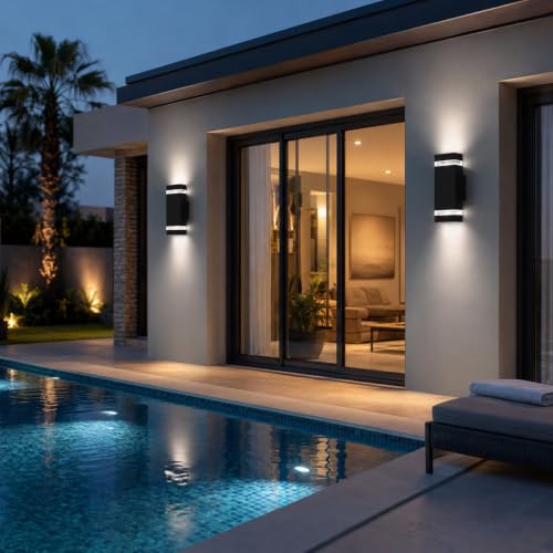 Outdoor Wall Lights (Square 2 Pack)
