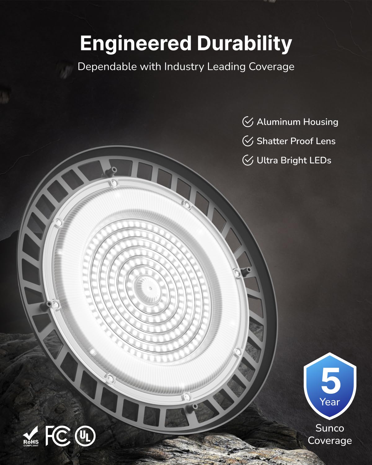 Sunco 6 Pack UFO LED High Bay Lights (6 Pack)