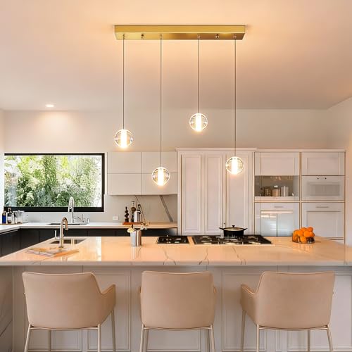 Staircase Chandelier Modern LED Chandelier Crystal Raindrop Ball Suspension Stairwell