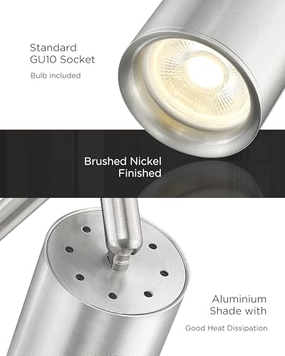 Track Lighting Fixtures Ceiling (Kaleidoscope, Brushed Nickel / 43", 5-light)