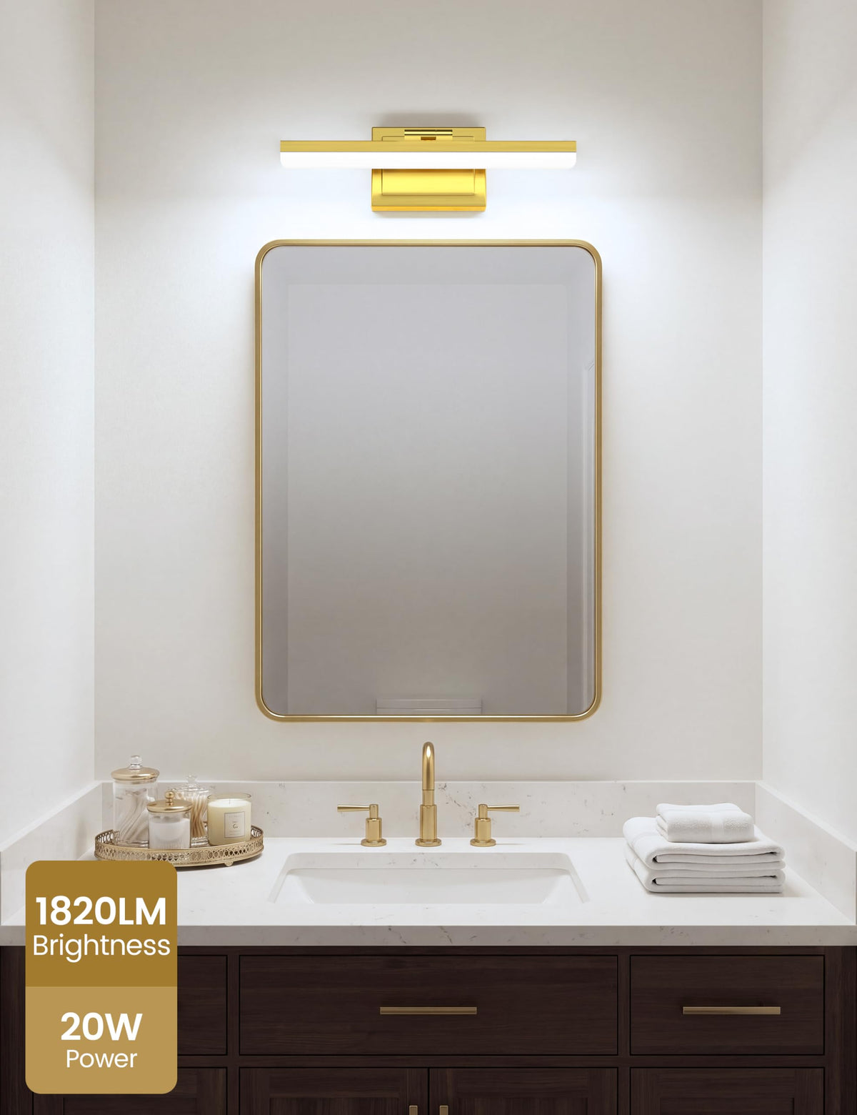 Modern Bathroom Vanity Light 15.7 inch (Gold / 15.7 inch)