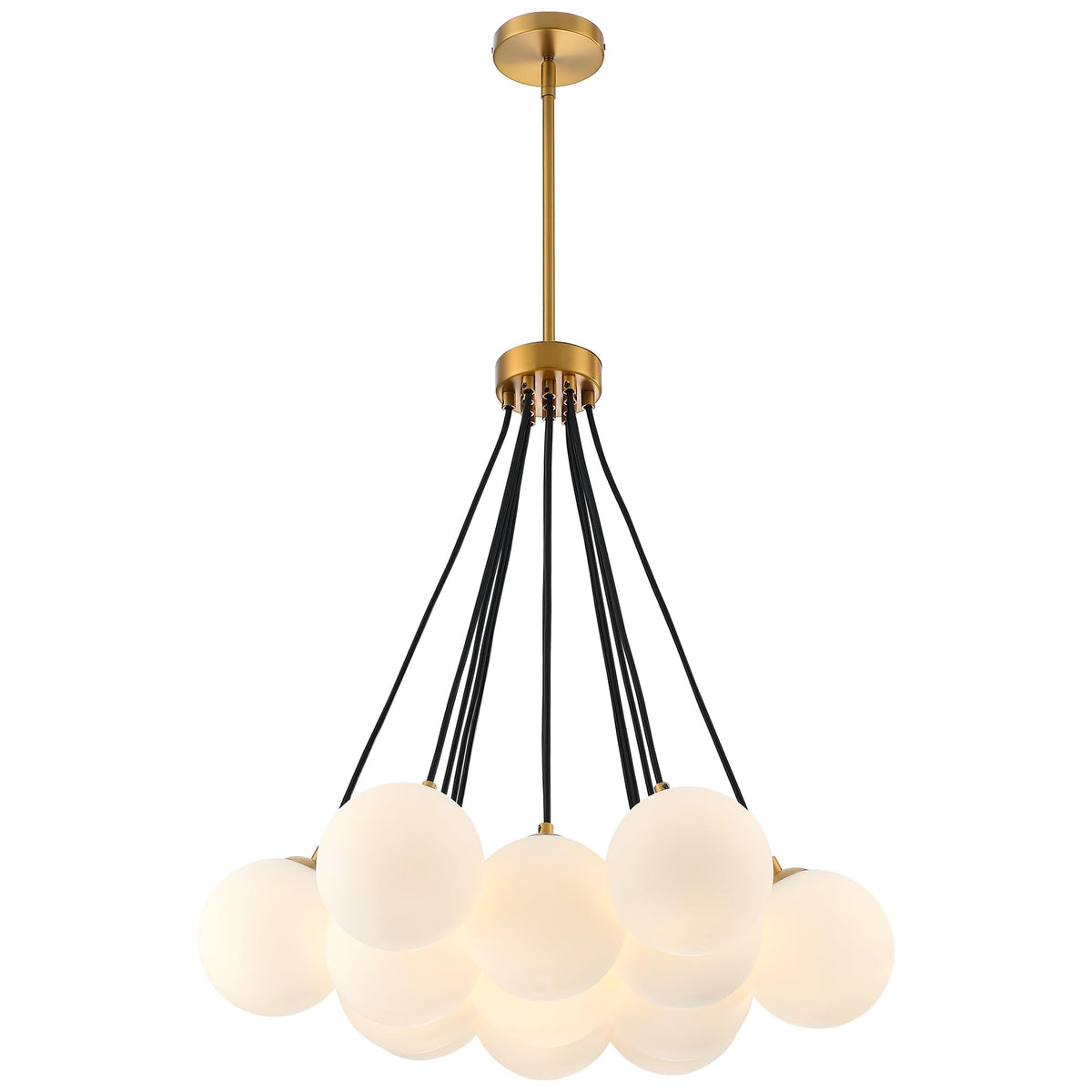 Modern Sputnik Chandelier (Gold-13 Light / 26 3/8")