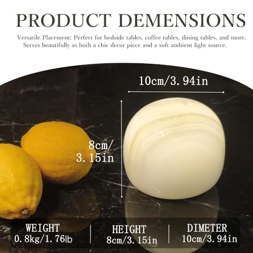 Marble Lamp Table Lamp Unique Stone Touch Lamp Pat Lamp Type (Bread Jade)