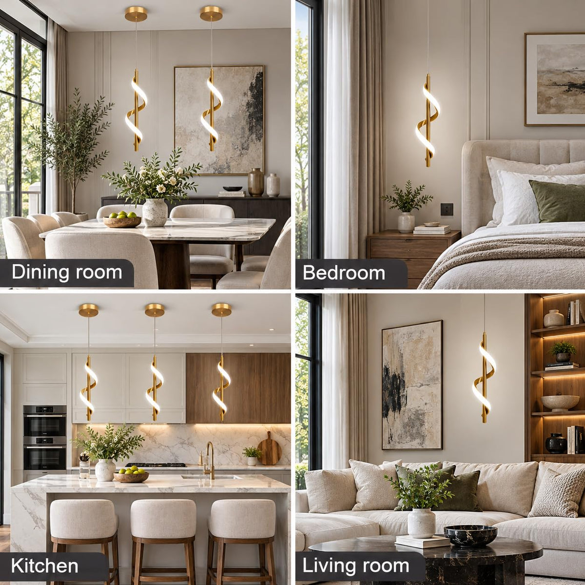 Gold Pendant Light (Gold)