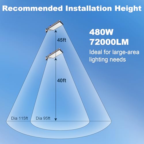LED Parking Lot Lights (480W/2 Pack)