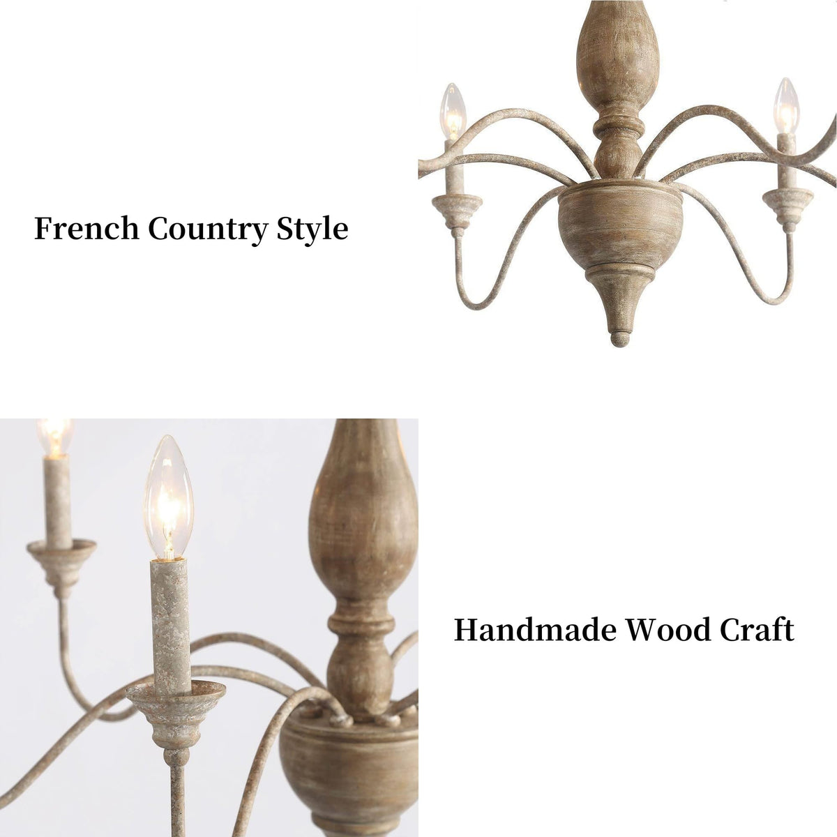 Farmhouse Chandelier (Brown)
