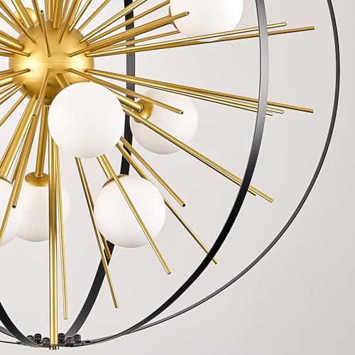 Modern Industrial Sputnik Chandelier Hanging Firework Light Fixture