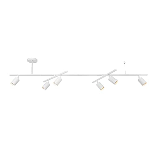 West 64" 6 Light Track Lighting (Matte White, West)