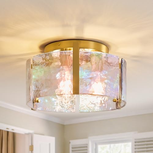 Drum Glass Ceiling Light