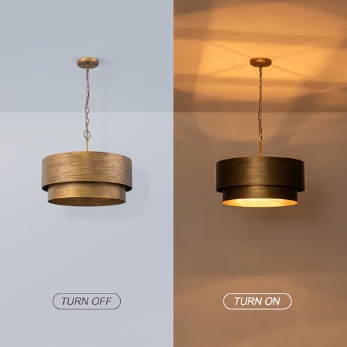Farmhouse Drum Chandelier (Copper Bronze / 20")