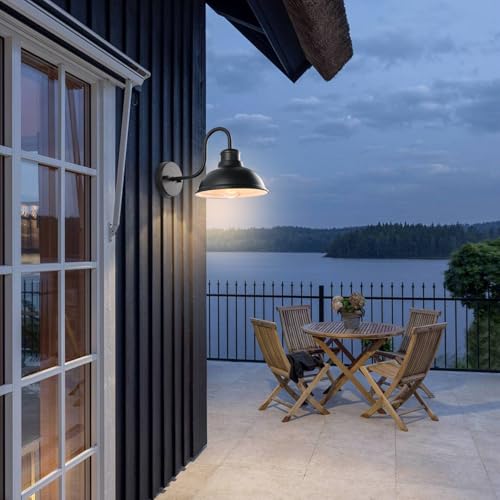 12" Barn Lights Outdoor Gooseneck Large Exterior Lighting Fixtures (11.75*9.5*16 inches)
