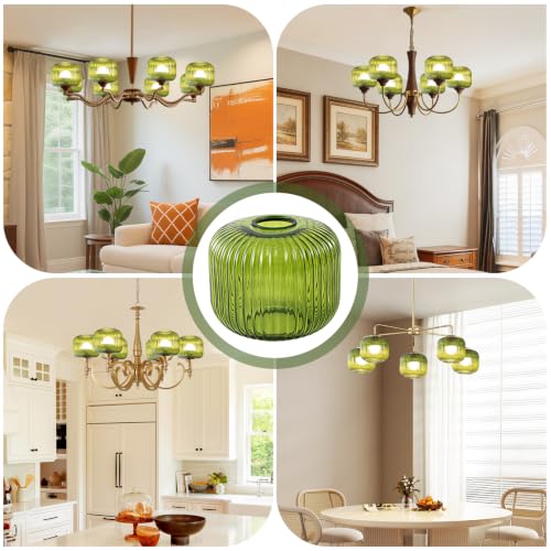 Tulip Lamp Shades Replacement (Green Oval)