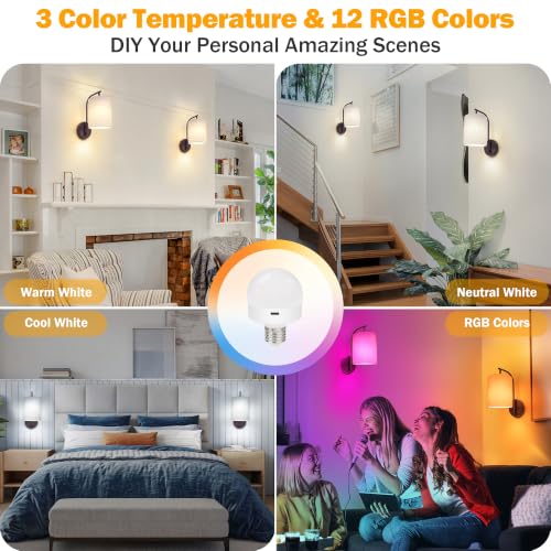 Battery Operated Wall Sconce Set of 2 (Dark Chocolate / Linen / Large)