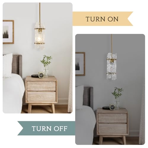Gold Crystal Pendant Light for Kitchen Island