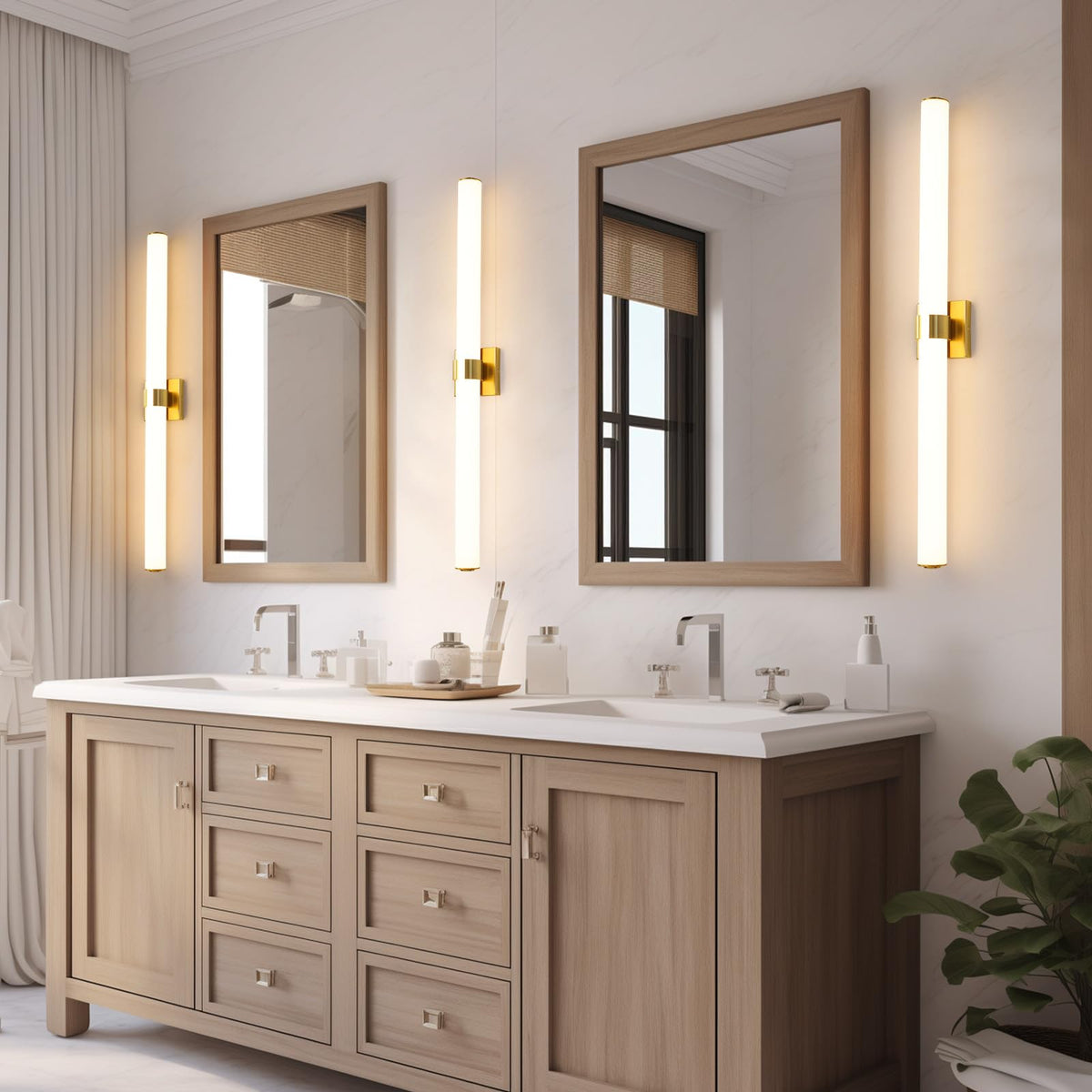 Bathroom Light Fixtures (Gold / 39 INCH)