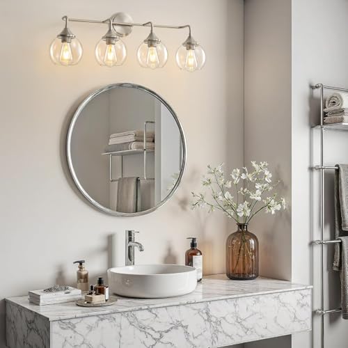 4 Pack Clear Globe Glass Shade (Clear Glass / 4 Pack)