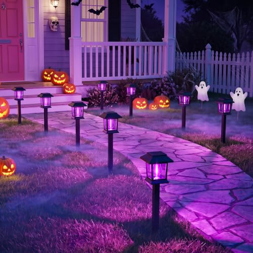 Solar Lights Outdoor (Purple Light)