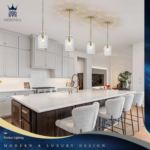 Pendant Light for Kitchen Island Modern Glass Hanging Light Fixture