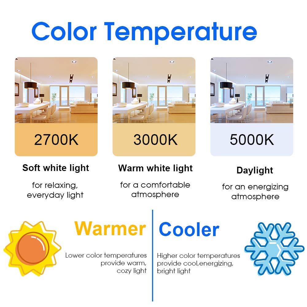 40W Equivalent A19 LED Light Bulb (3000k Warm White / 4 Count (Pack of 1))