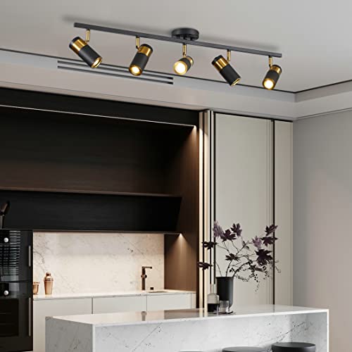 5 Light Track Lighting (Black(5-lights))