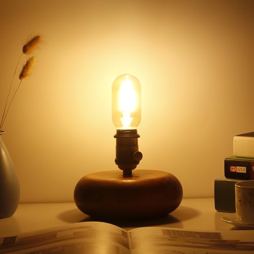 E26 LED Bulb 6W Equivalent e26 led Bulb 60 Watt Dimmable Warm White 2700K E26 Edison Bulb AC120V 600lm Tubular T14 T45 LED Bulb for Pendant