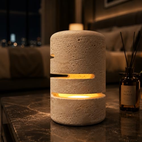 Marble Natural Travertine Table Lamp