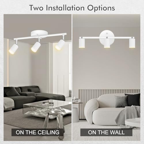 3 Light Track Lighting Fixtures Ceiling (3 light white)