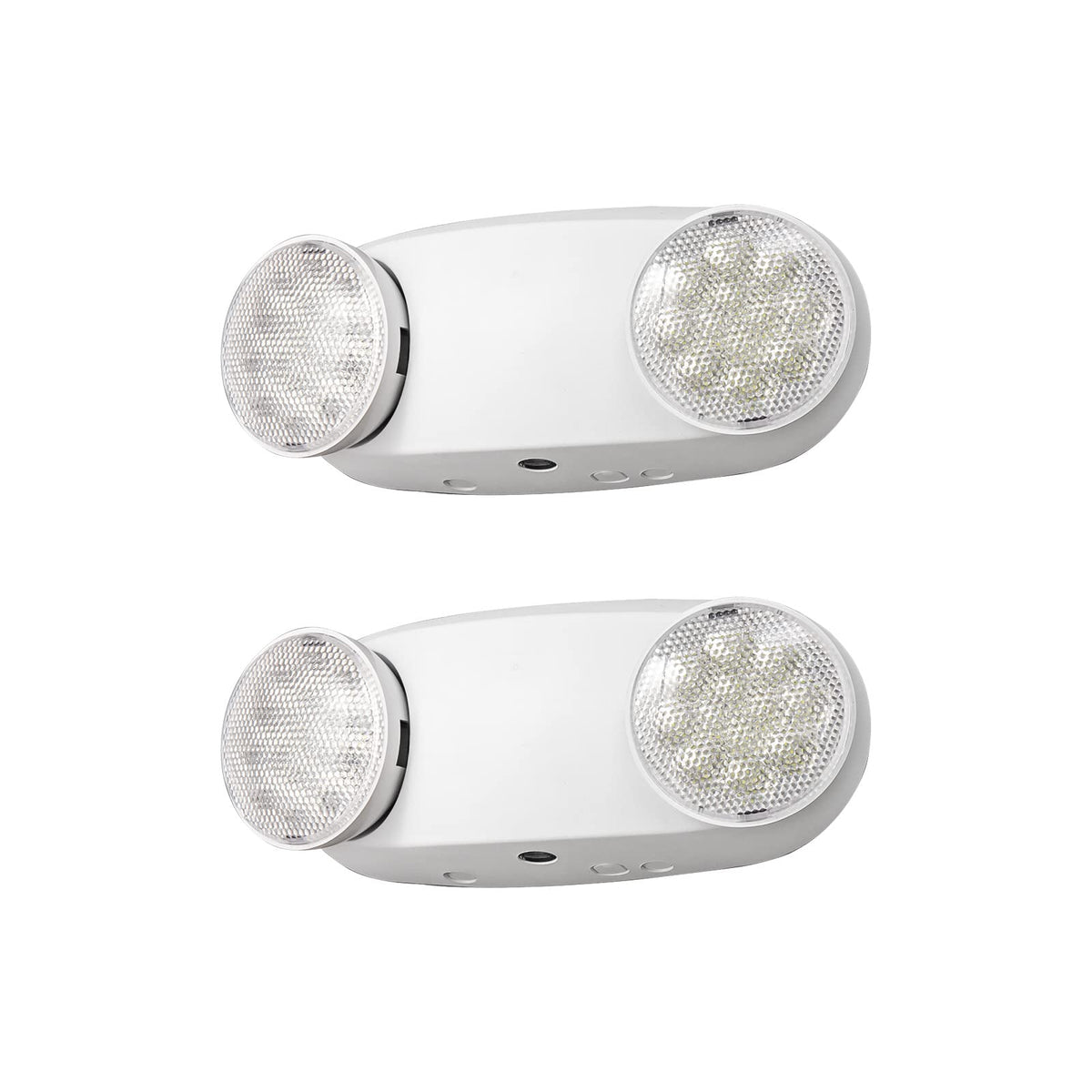 Emergency Lights with Battery Backup (2 Pack / White)