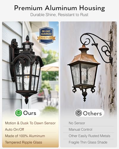 Outdoor Motion Sensor Light (Oil-Rubbed Bronze / 1-pack)