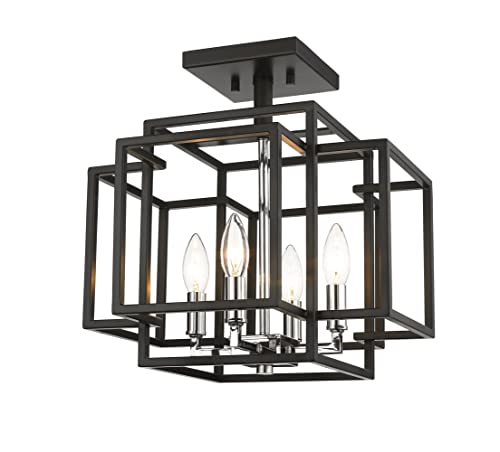 454SF Titania 4 Light 14" Wide Semi