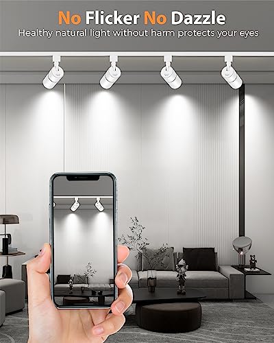 3 Color Zoomable 10W LED Track Lighting Heads H Type (White)