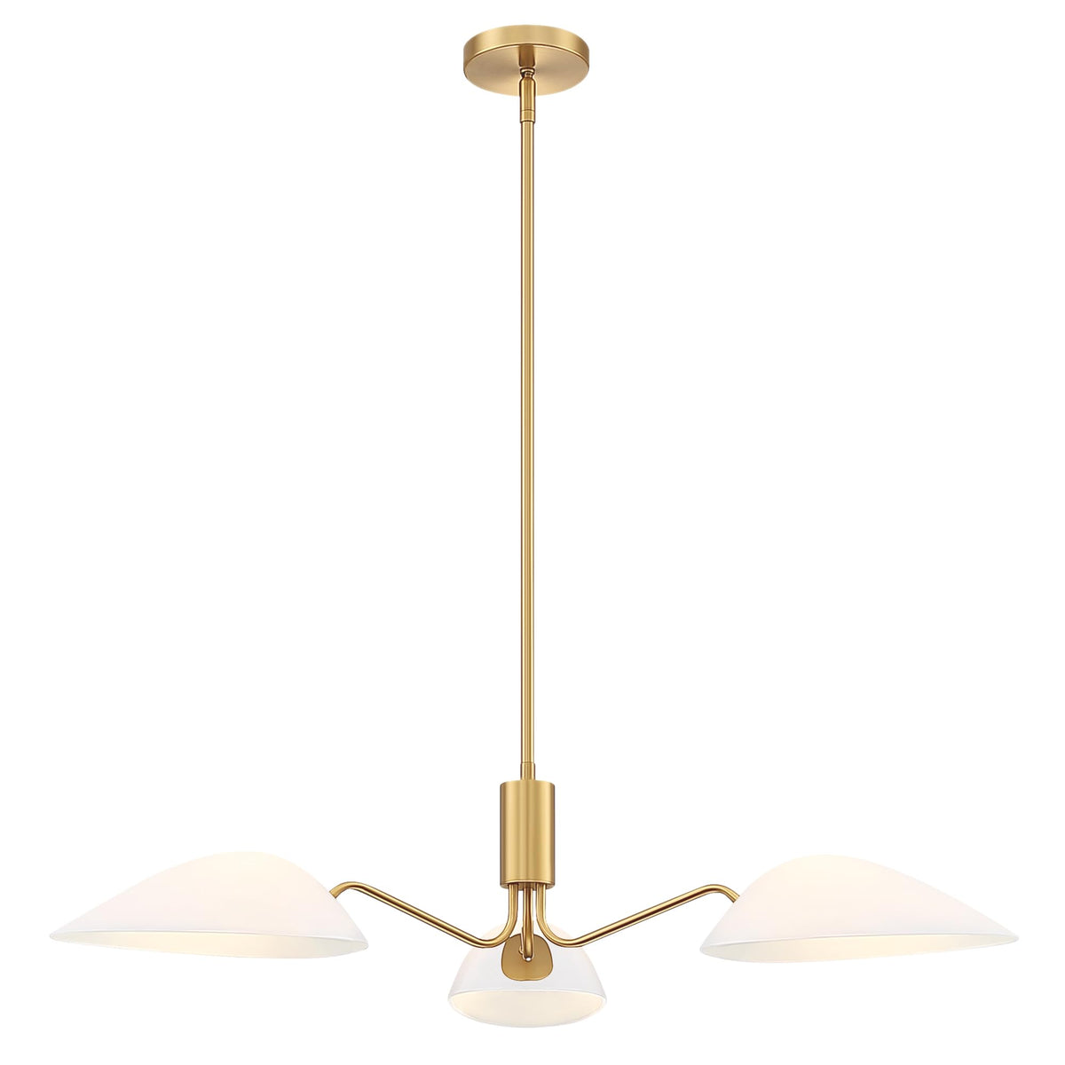 Modern Glass Chandeliers (Gold-3LT-Pendant)