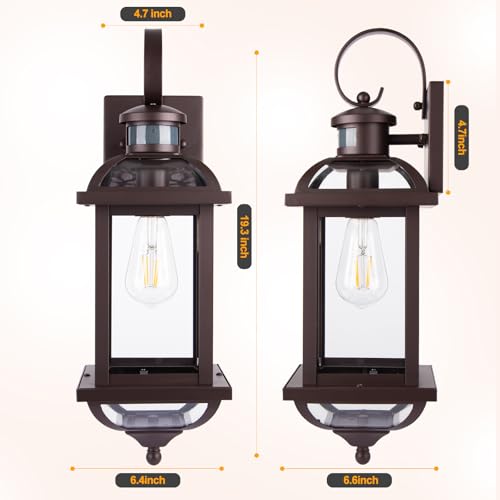 Motion Sensor Outdoor Lights Dusk to Dawn Enclosed Bottom (Oil-Rubbed Bronze / Motion Sensor)