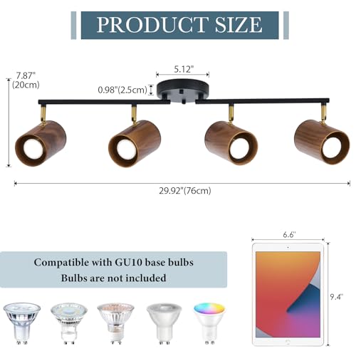 Modern 4 Light Track Lighting Kit (4-Light)