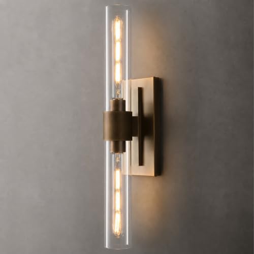 Luxury Brass Bathroom Wall Sconce (Antique Brass / 1 Pack)