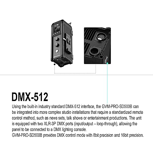 GVM Pro SD500B 500W Led Video Light (SD500B)