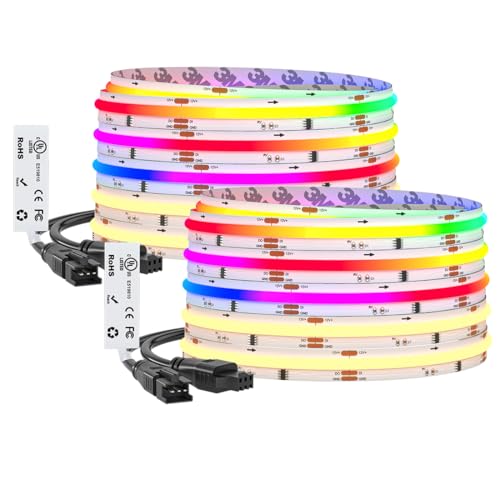 32.8FT WS2814 Smart IC RGBW 3000K DC12V COB LED Strip Light (32.8FT)