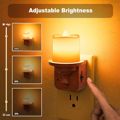 Flameless Candle Night Light (Cylinder-3000K / 1 Pack)