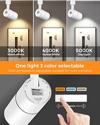 3 Color Zoomable 20W LED Track Lighting Heads H Type (White)