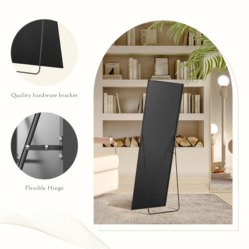 21"x64" Mirror Full Length (Black-rect / 64"L x 21"W)