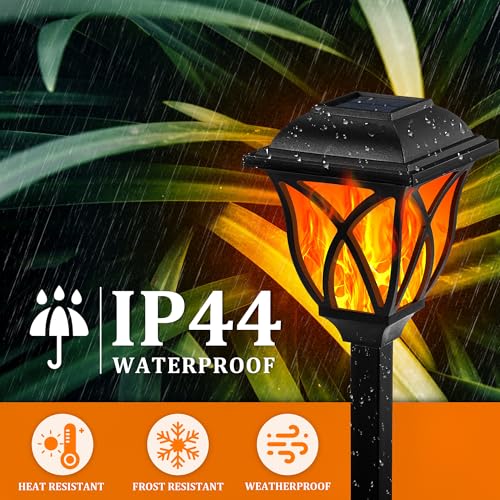 Solar Lights Outdoor Waterproof (8 Pack / Flame)